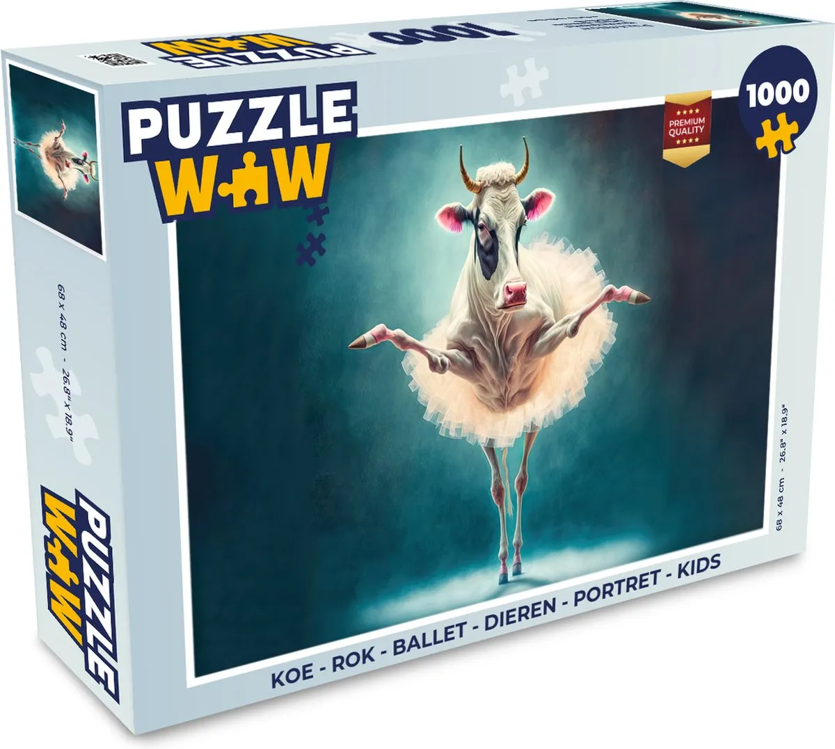 PuzzleWow Rok Ballet Dieren Portret Legpuzzel 1000 Stuks - Multicolor