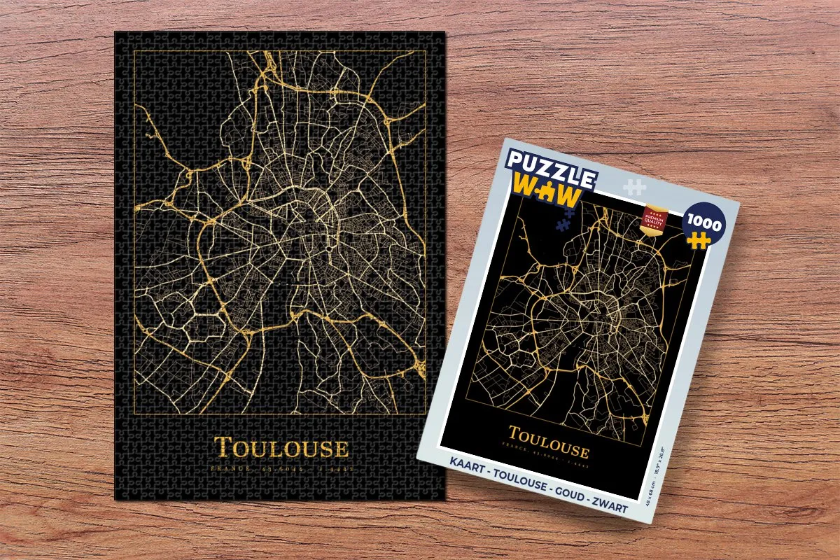 PuzzleWow Toulouse Legpuzzel 1000 Stuks - Multicolor
