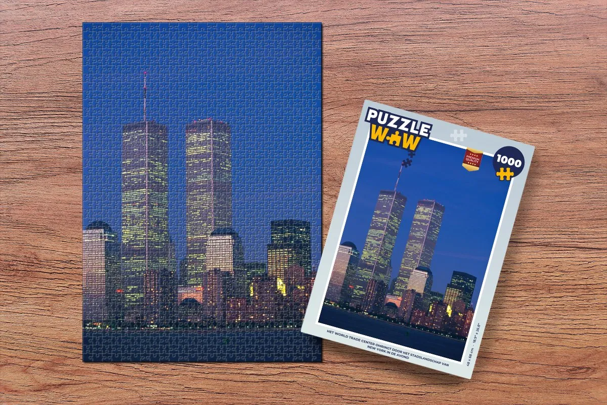 PuzzleWow Legpuzzel New York World Trade Center 1000 Stuks - Multicolor