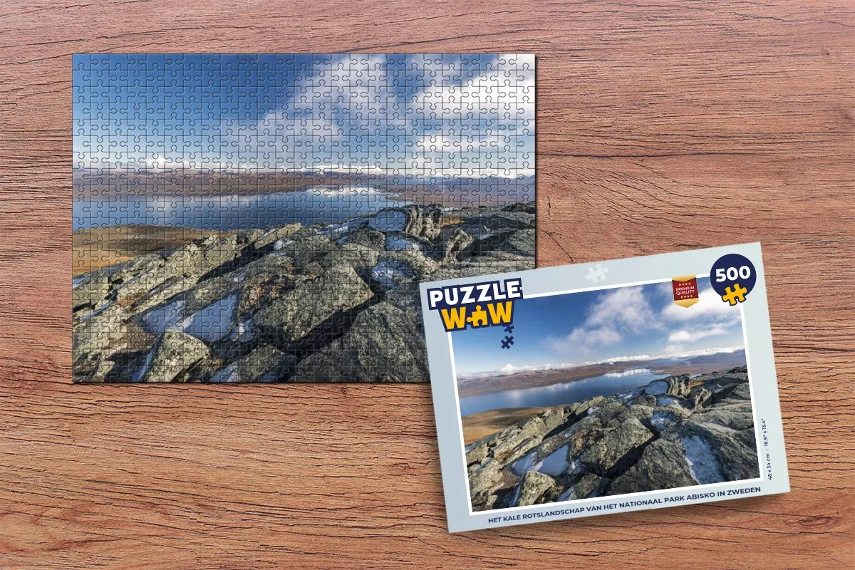 PuzzleWow Nationaal Park Abisko Legpuzzel 500 Stuks - Multicolor