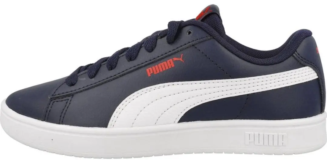 PUMA Rickie Classic JR Kinder Schoenen 37 - Navy/Wit/Rood - afbeelding 2 van 6