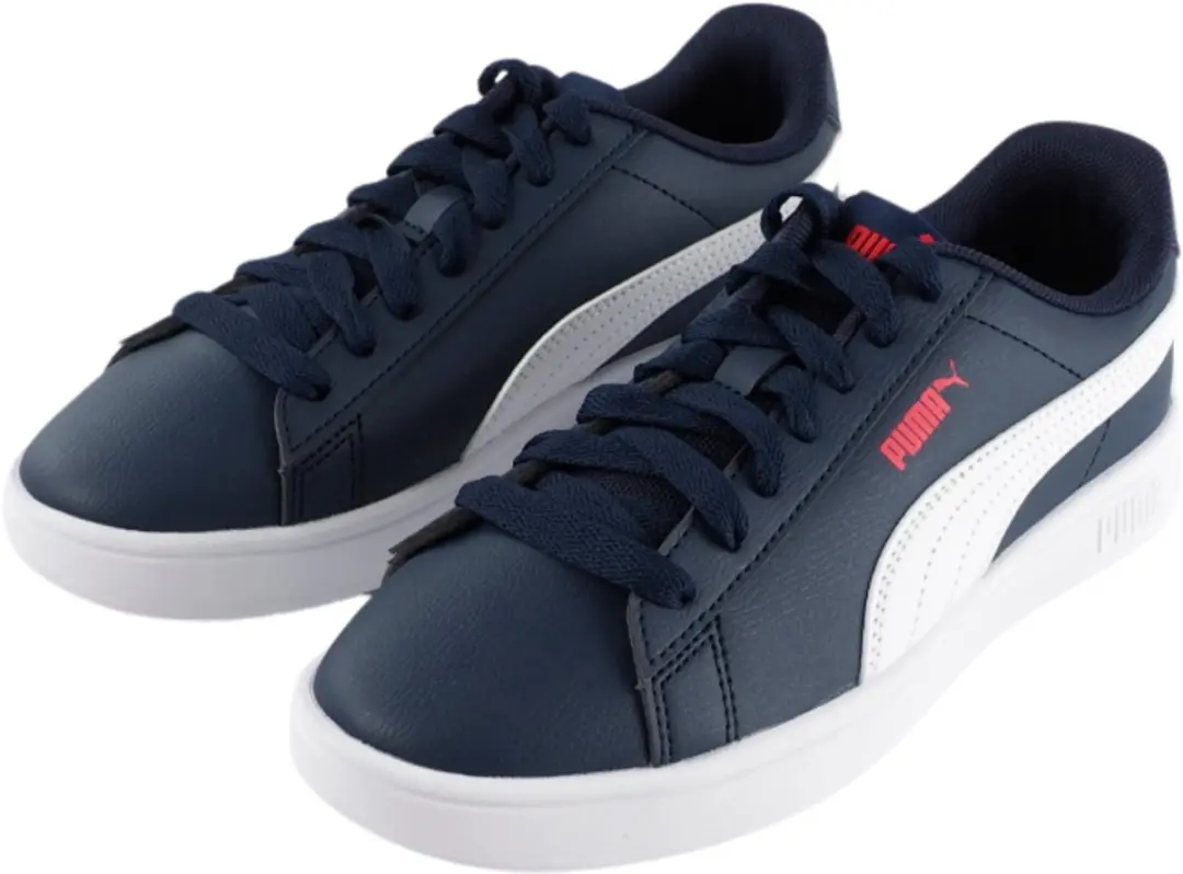 PUMA Rickie Classic JR Kinder Schoenen 37 - Navy/Wit/Rood - afbeelding 4 van 6
