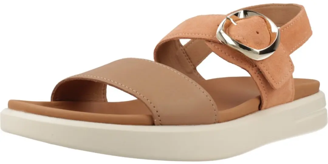 Geox XAND 2S Dames Sandalen - Maat 38 - Perzik/Beige - afbeelding 5 van 6