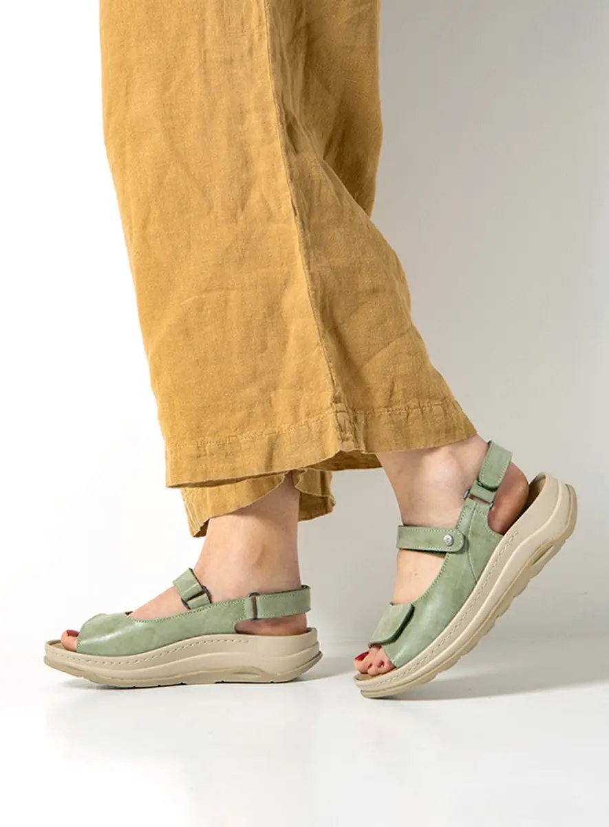 Wolky Dames Sandalen 03350 Adura - Lichtgroen - afbeelding 5 van 6