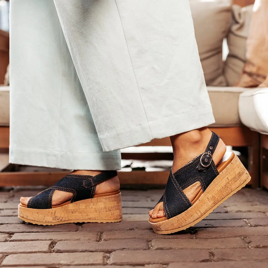 VIA VAI Capri Sandalen - Blauw - 39 - afbeelding 6 van 6