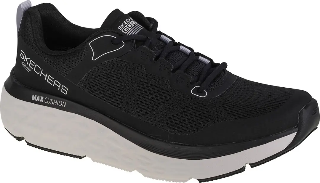 Skechers Max Cushioning Delta, Mannen, Zwart, Hardloopschoenen, maat: 41
