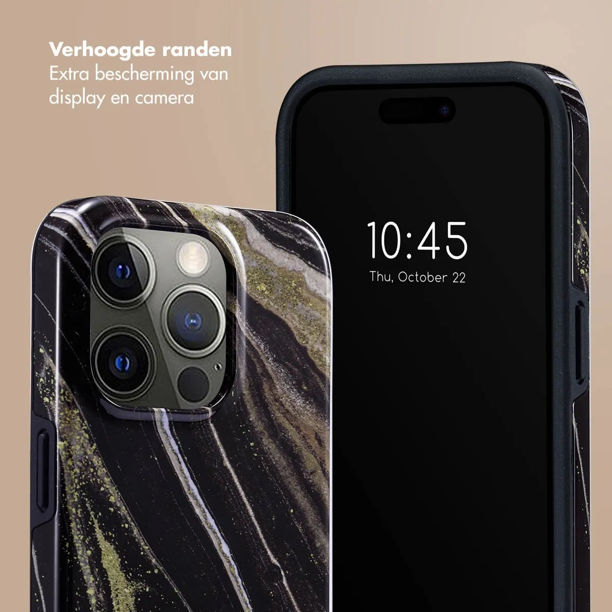 Selencia Hoesje iPhone 15 Pro Chic Marble