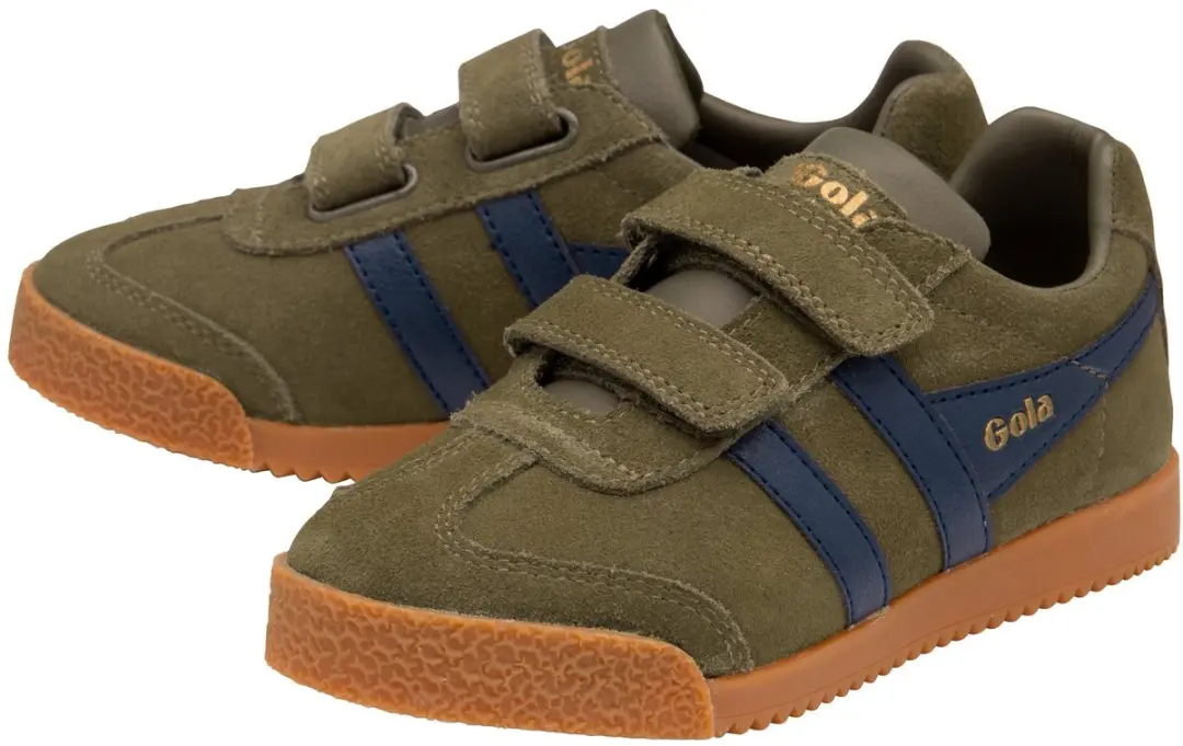 Gola Harrier Strap Sneakers 30 - Kaki-Blauw - afbeelding 5 van 5