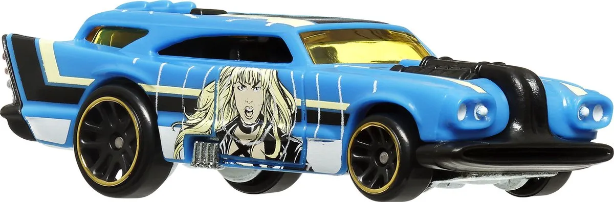 Hot Wheels HRW34 Auto - Zwart/Blauw/Geel