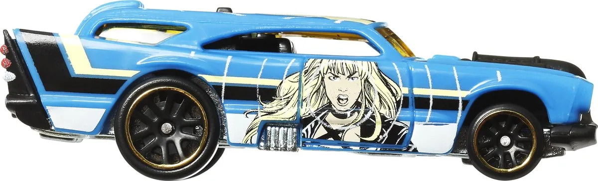 Hot Wheels HRW34 Auto - Zwart/Blauw/Geel