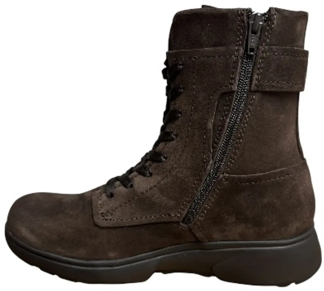 Xsensible Aurora 30232.5 Suede Gesp Vtr Rits 23661 5 - Donkerbruin - Maat 36