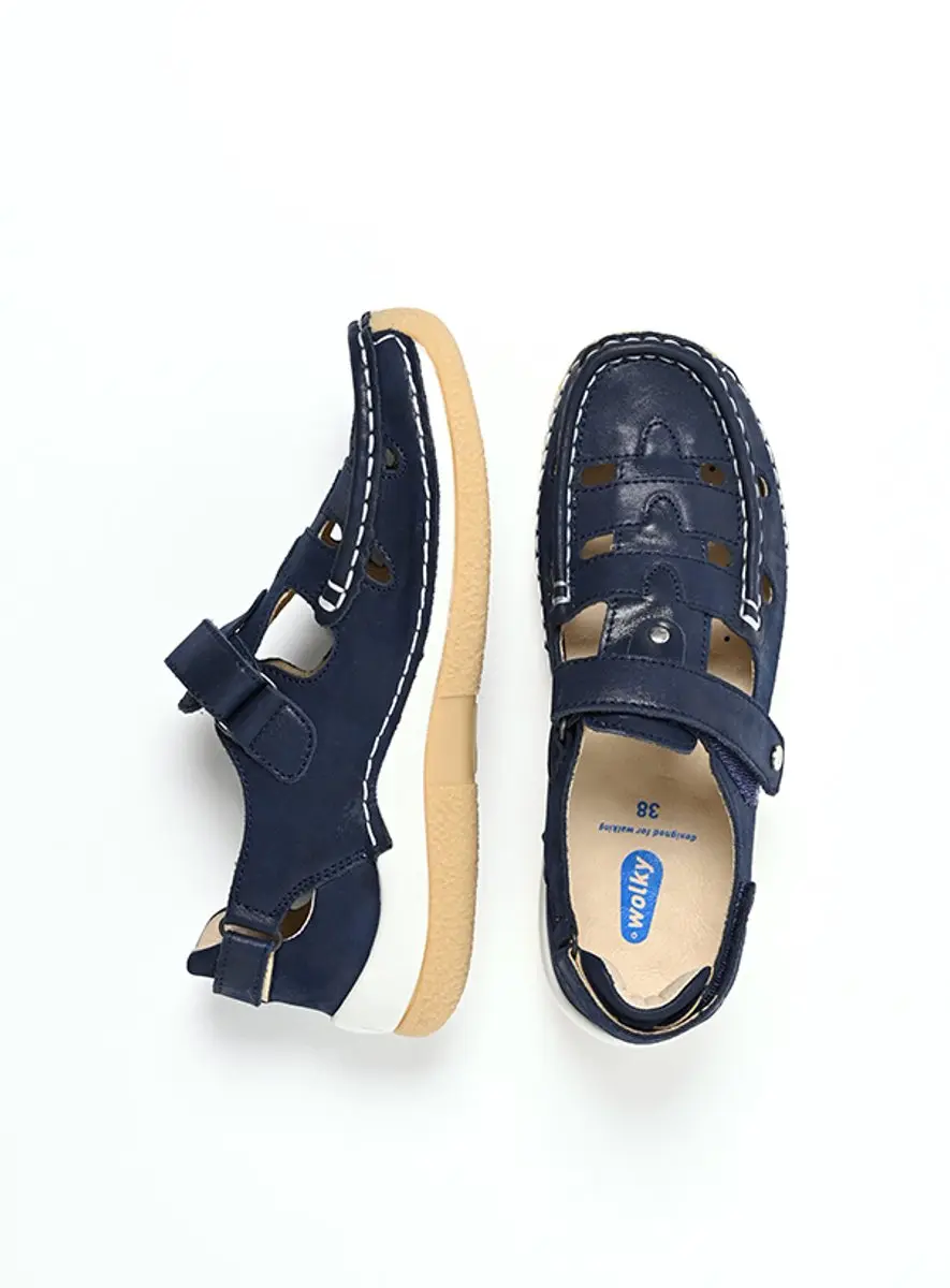 Wolky Dames Esperanza Comfortschoenen - 37 - Jeansblauw - afbeelding 2 van 6