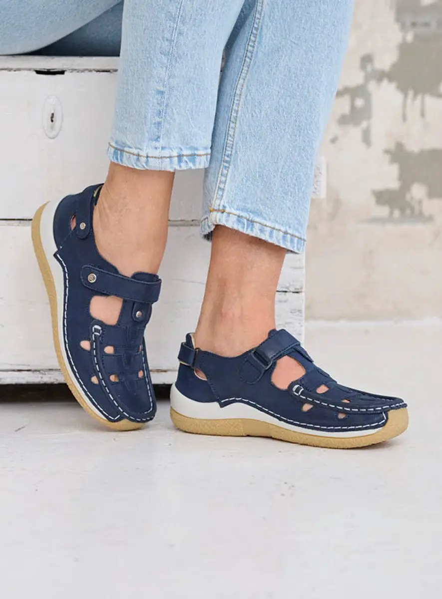 Wolky Dames Esperanza Comfortschoenen - 37 - Jeansblauw - afbeelding 6 van 6
