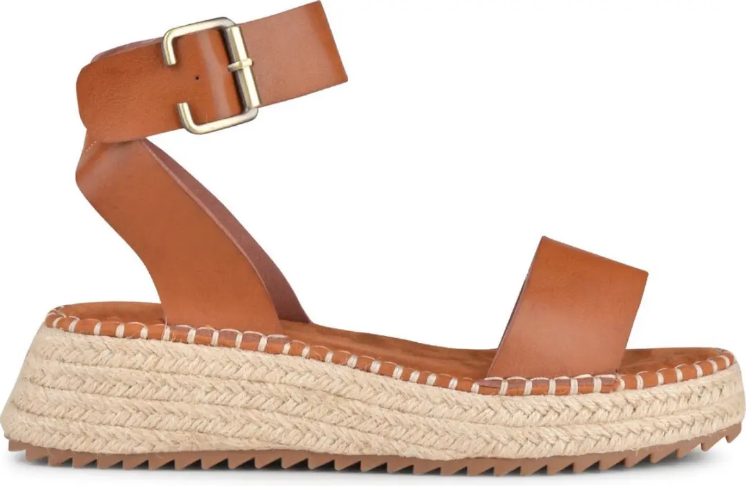 PS Poelman TARA Dames Faux PU Imitatie Leren Sandalen met Sportieve Espadrille S