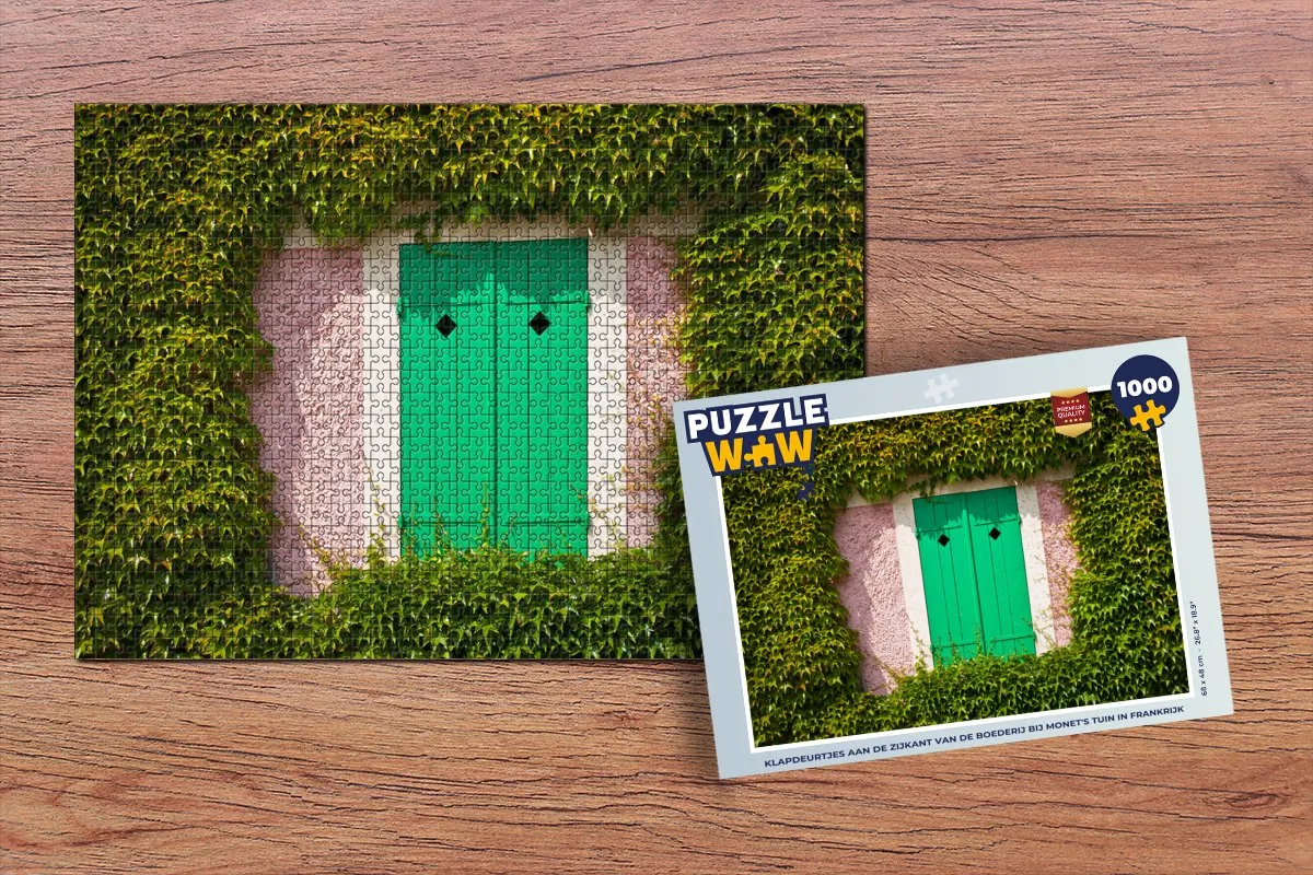 PuzzleWow Monet's Tuin Legpuzzel 1000 Stuks - Multicolor