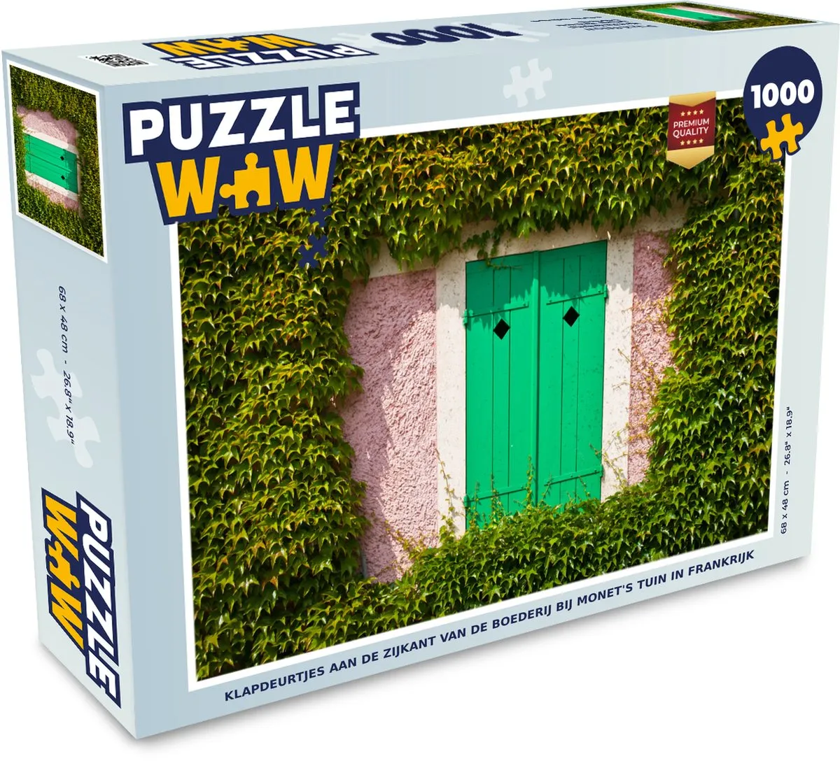 PuzzleWow Monet's Tuin Legpuzzel 1000 Stuks - Multicolor