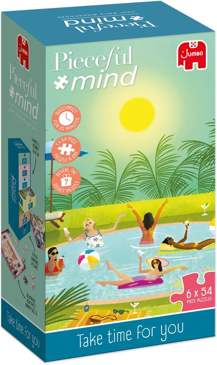Jumbo Legpuzzel Pieceful Mind 6x54 Stuks