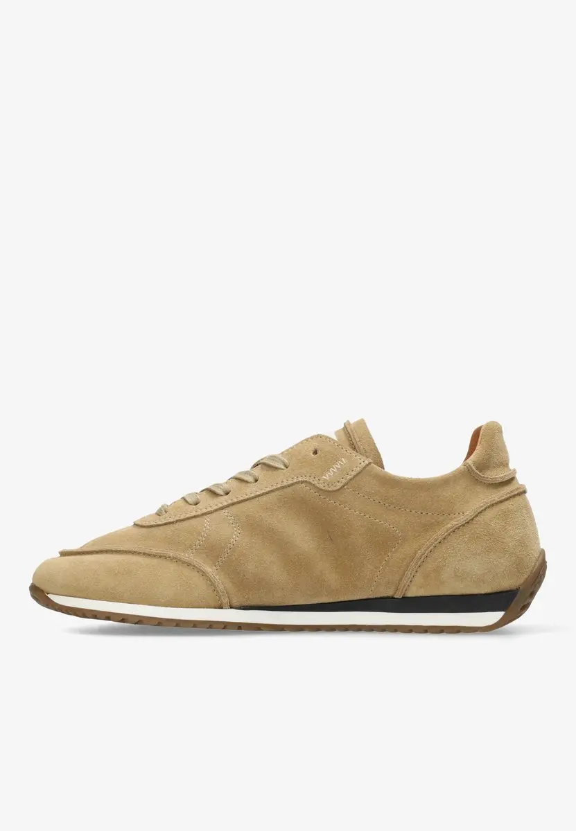 Shabbies Amsterdam Taya Base Sneaker - Suede Zand - Maat 38 - afbeelding 2 van 6