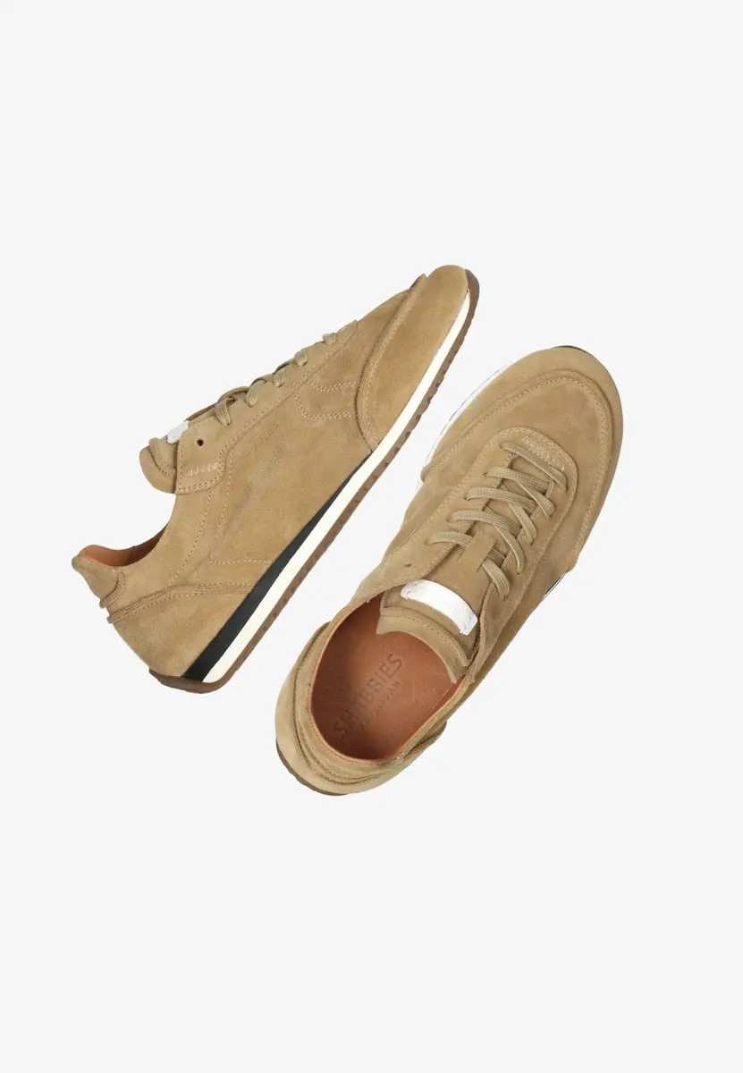 Shabbies Amsterdam Taya Base Sneaker - Suede Zand - Maat 38 - afbeelding 4 van 6