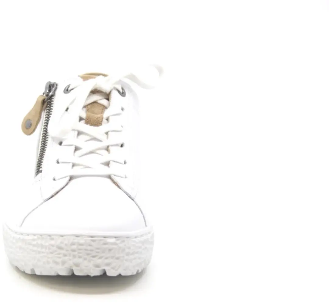 Hartjes Veterschoenen - Wit/Cognac - afbeelding 3 van 6