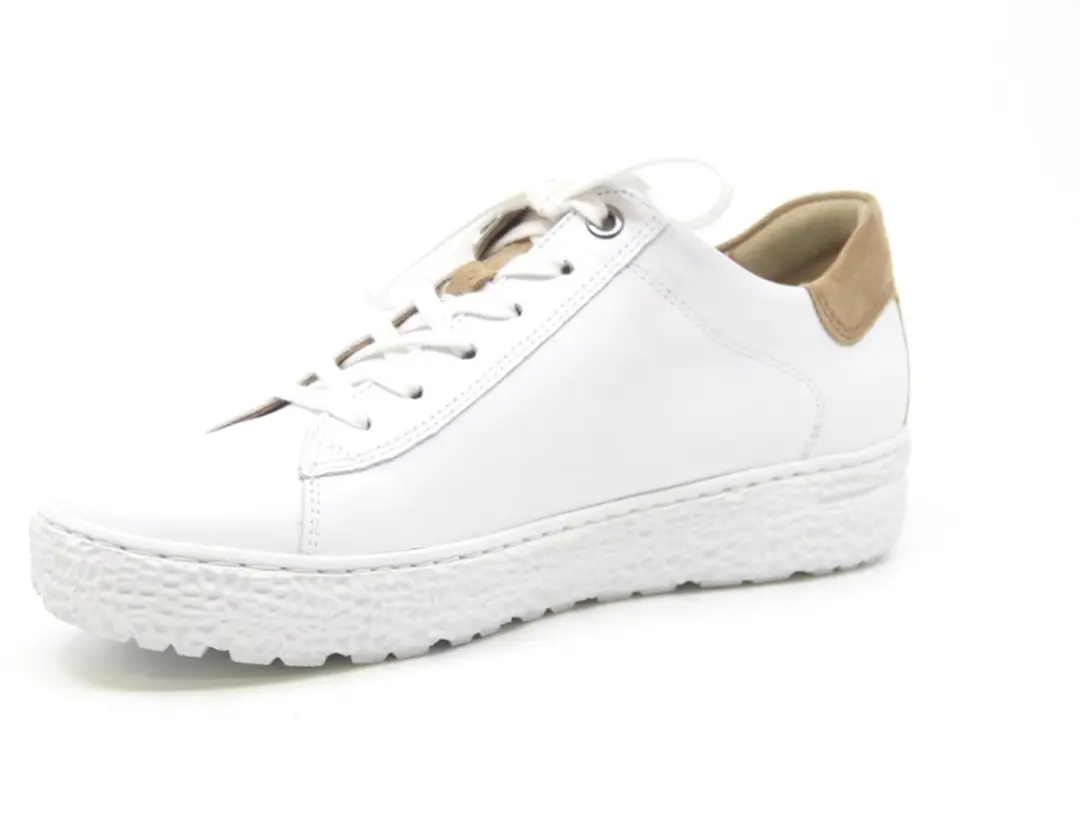Hartjes Veterschoenen - Wit/Cognac - afbeelding 2 van 6