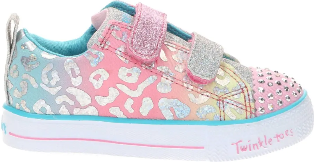 Skechers Shuffle Lite Leopard Cutie Meisjes Sneakers