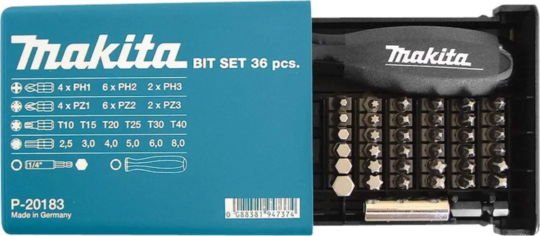 Makita P-20183 Schroefbitset 38-delig