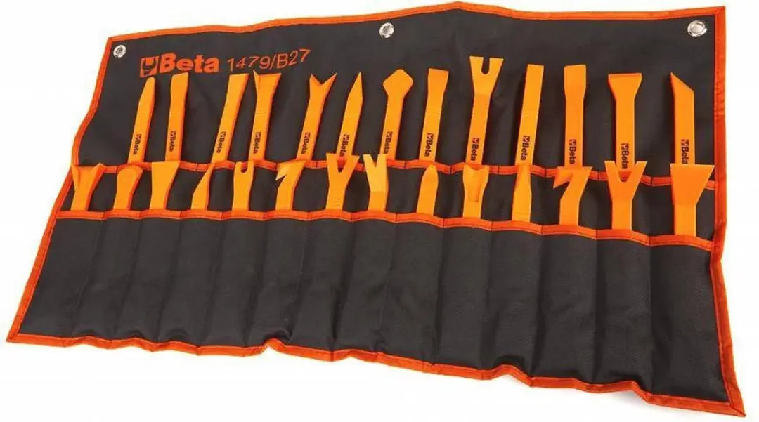 Beta 27-delig set nylon gereedschappen voor het verwijderen van bekledingspinnen