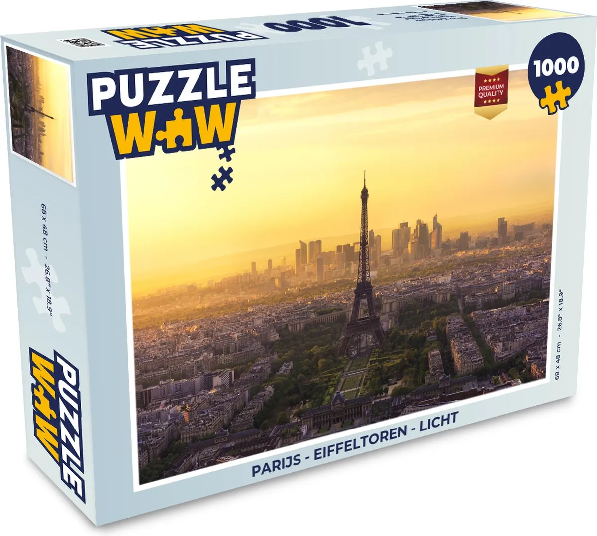 PuzzleWow Parijs Eiffeltoren Legpuzzel 1000 Stuks - Multicolor