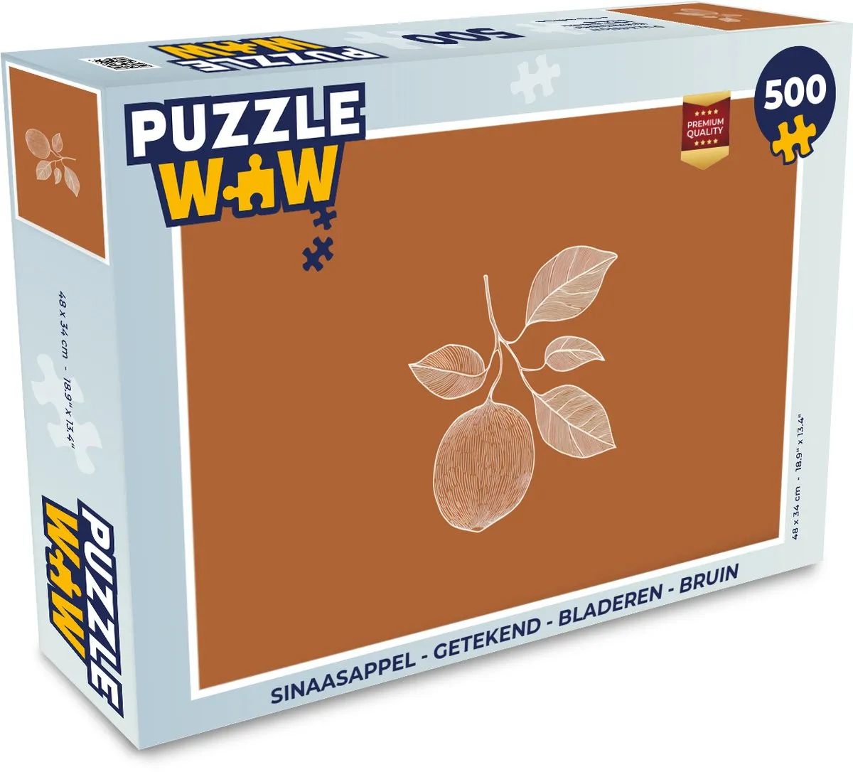PuzzleWow Legpuzzel Sinaasappel 500 Stuks - MPN 8721375324288