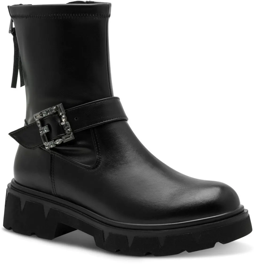 Marco Tozzi Dames Enkellaarsje 2-25463-45 001 F-breedte Maat: 36 EU