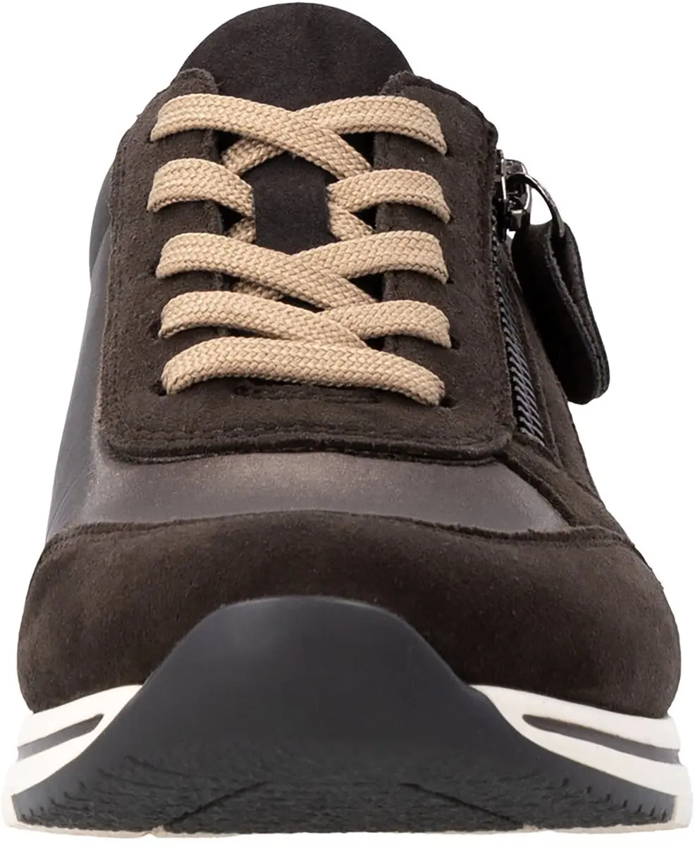 Remonte R6700 Suede Sneakers - Donkerbruin - Maat 38 - afbeelding 4 van 6