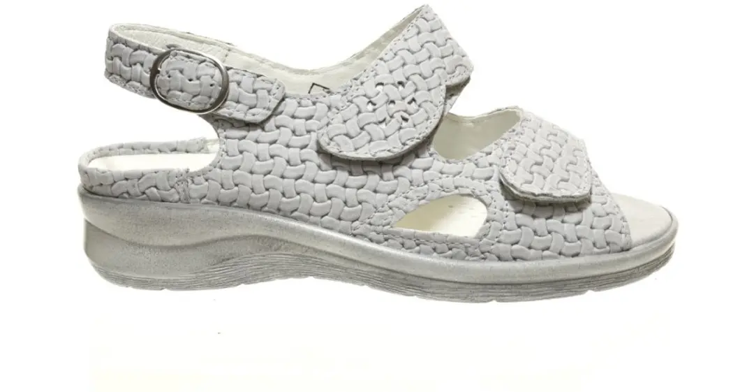 Waldlaufer Dames Sandalen Licht Grijs M-wijdte maat 38.5