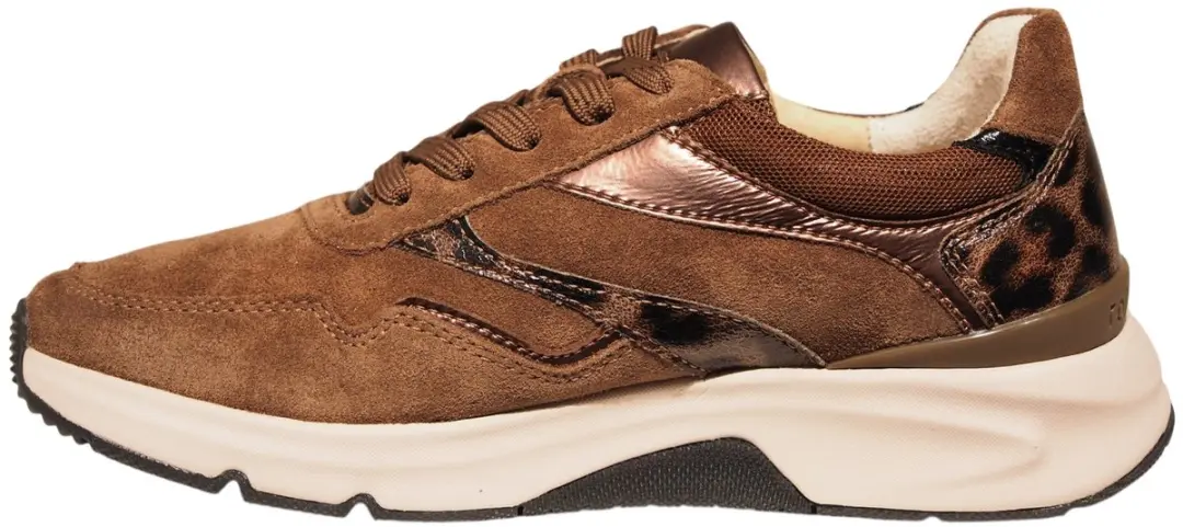 Gabor Rollingsoft Sneakers 102223 - Bruin Suede - Maat 37.5 - afbeelding 2 van 6