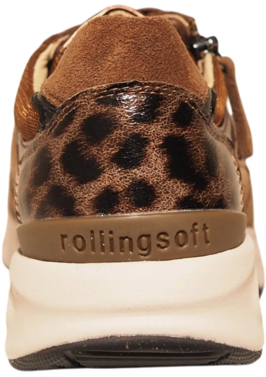 Gabor Rollingsoft Sneakers 102223 - Bruin Suede - Maat 37.5 - afbeelding 5 van 6