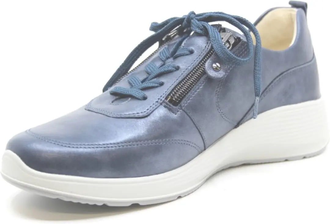 Wäldlaufer Kalea Dames Veterschoenen - Maat 38.5 - Jeansblauw - afbeelding 2 van 6