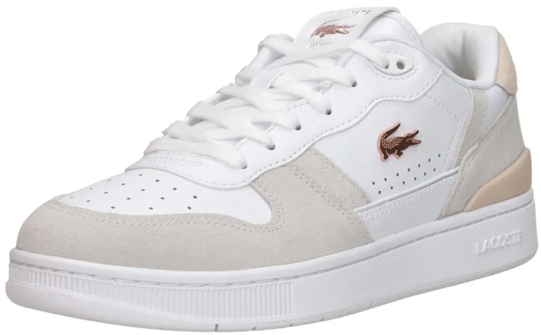 Lacoste T Clip SET Dames Sneakers - Wit/Rozeroze - afbeelding 4 van 6