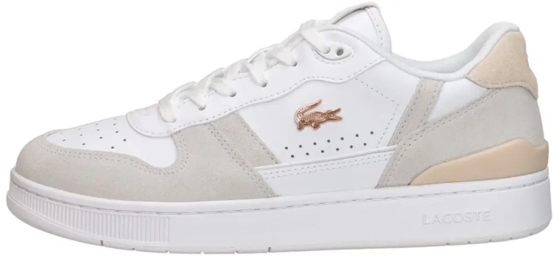 Lacoste T Clip SET Dames Sneakers - Wit/Rozeroze - afbeelding 2 van 6
