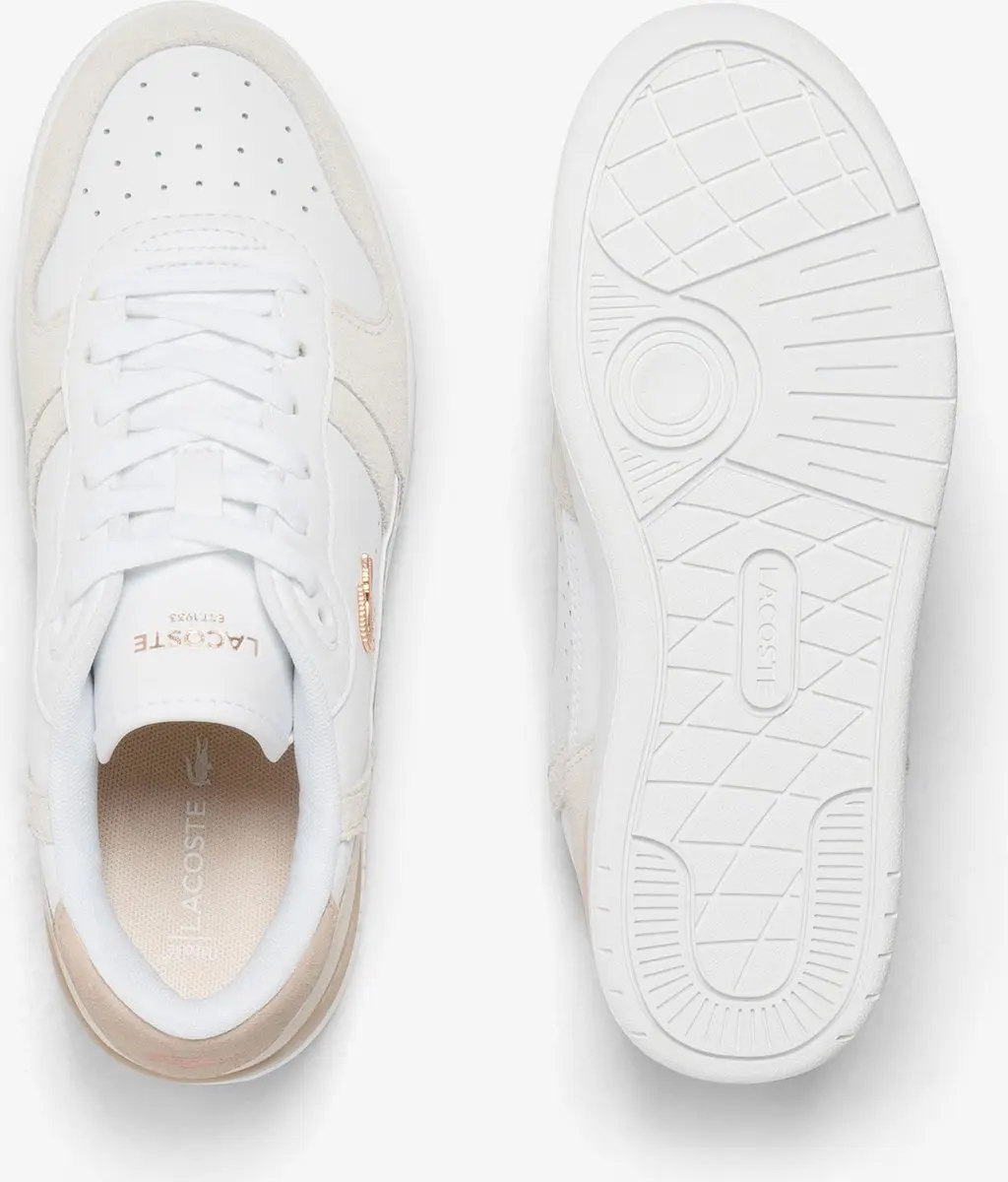 Lacoste T Clip SET Dames Sneakers - Wit/Rozeroze - afbeelding 5 van 6