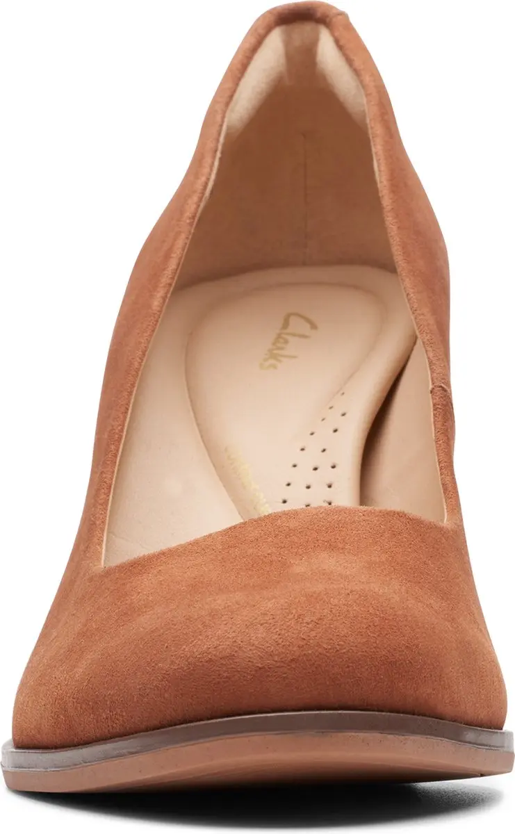 Clarks Freva85 Court Dames - 41 - Caramel Suede - afbeelding 2 van 6