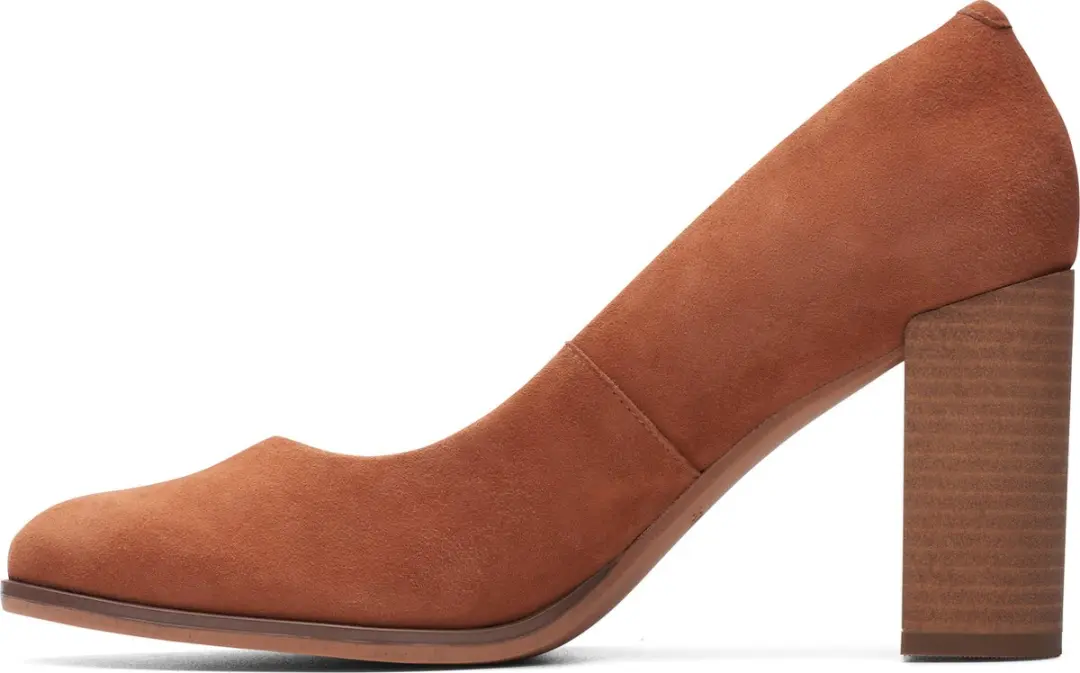 Clarks Freva85 Court Dames - 41 - Caramel Suede - afbeelding 6 van 6