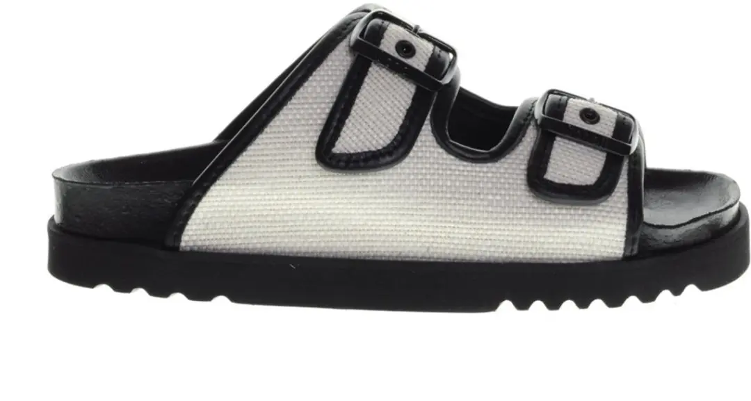Scholl Juliette Zwart Wit Canvas maat 42
