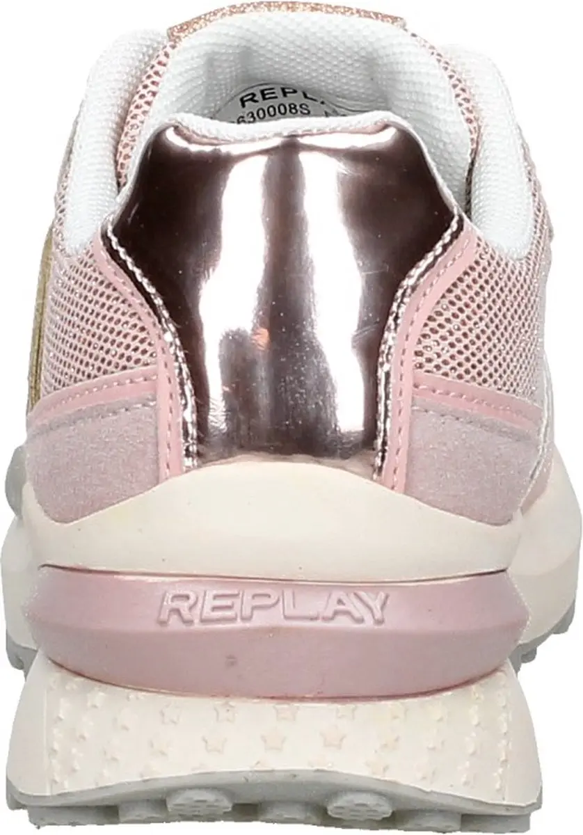 Replay Athena Jr-1 Lage sneakers - Meisjes - Roze - Maat 36 - afbeelding 5 van 6