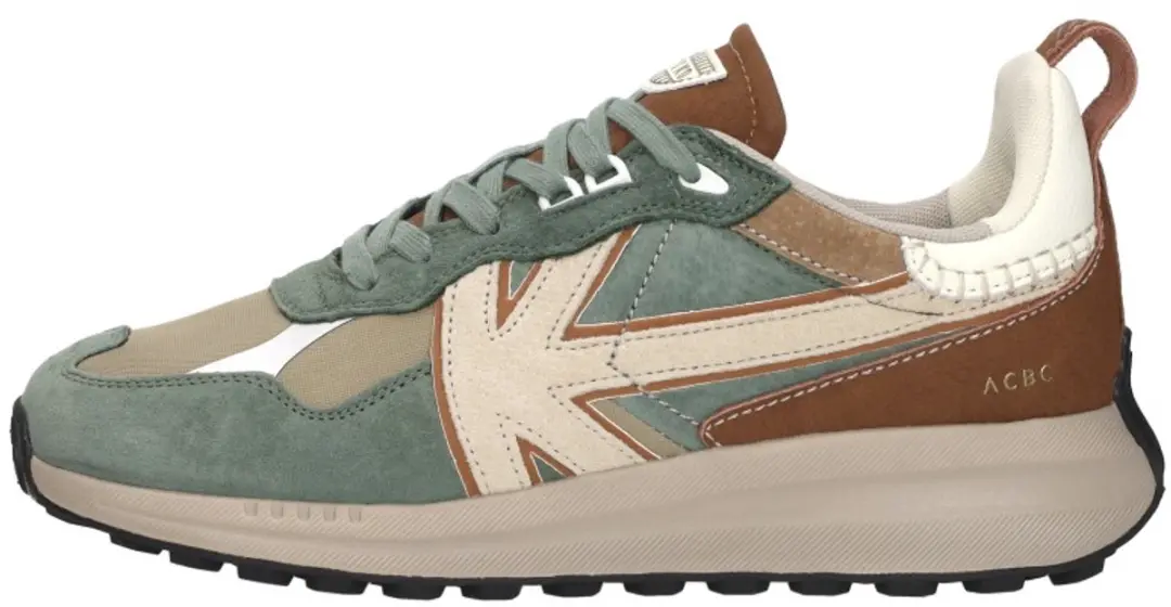 Kaotiko Vancoouver Artisan Sneakers - Maat 41 - Groen - afbeelding 2 van 6