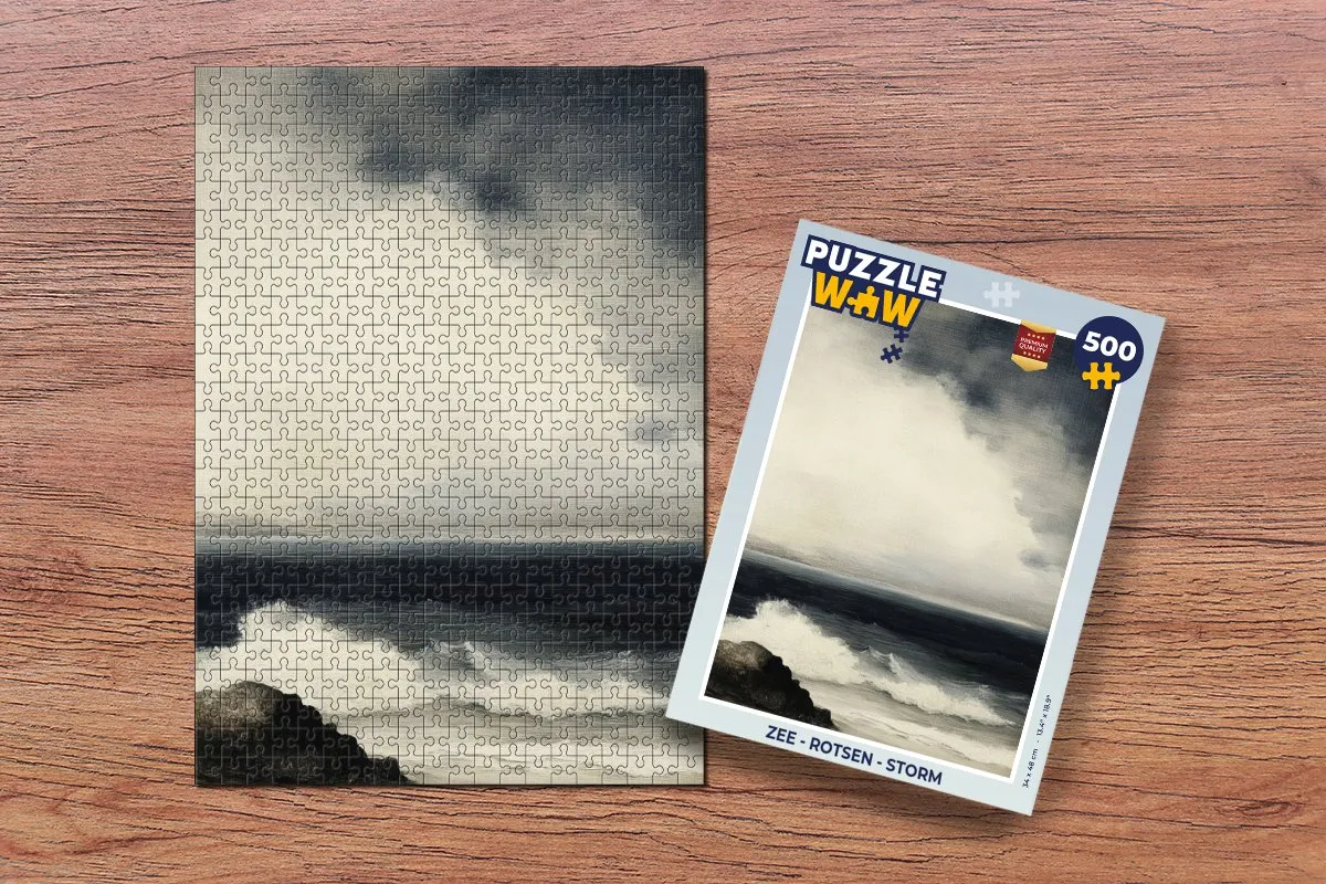 PuzzleWow Zee - Rotsen Legpuzzel 500 Stuks