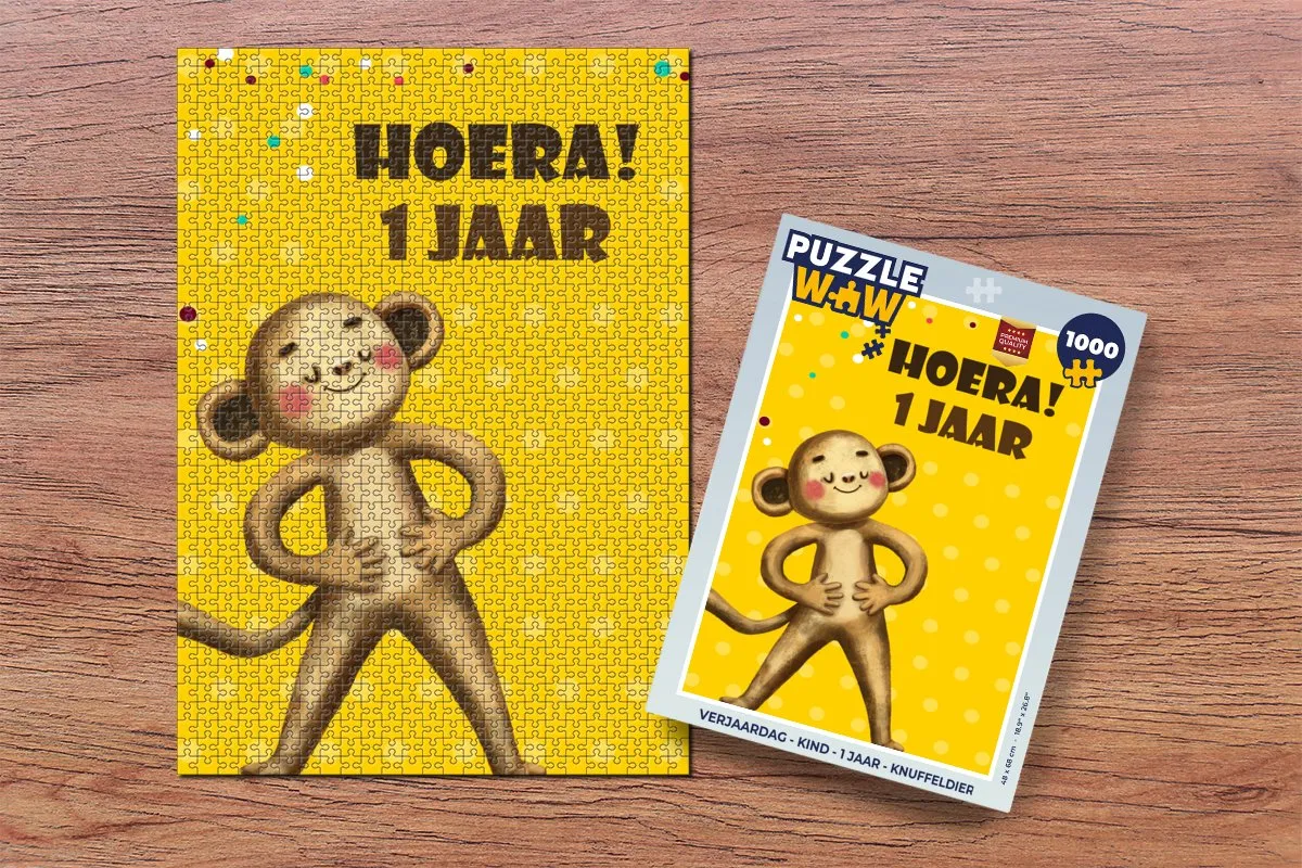 PuzzleWow Verjaardag Legpuzzel 1000 Stuks - Multicolor