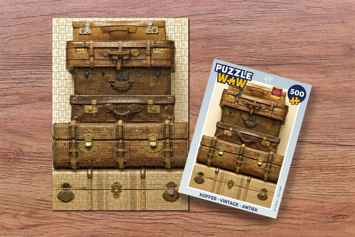 PuzzleWow Vintage Legpuzzel 500 Stuks - Multicolor