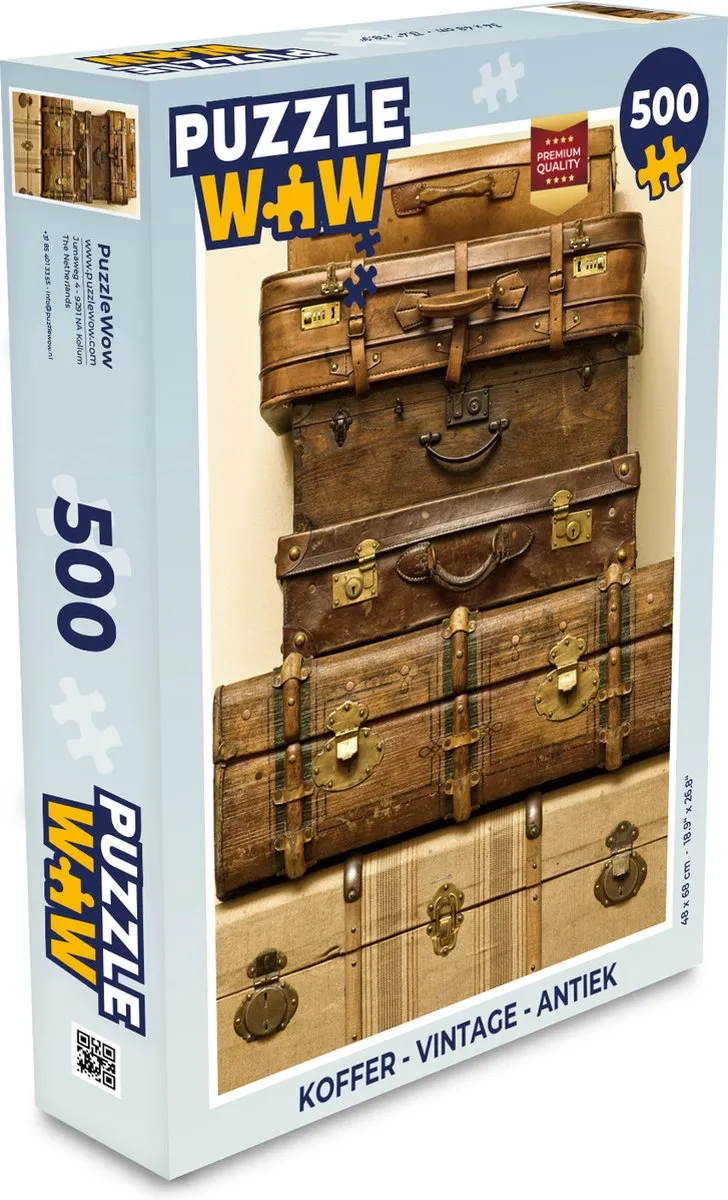 PuzzleWow Vintage Legpuzzel 500 Stuks - Multicolor