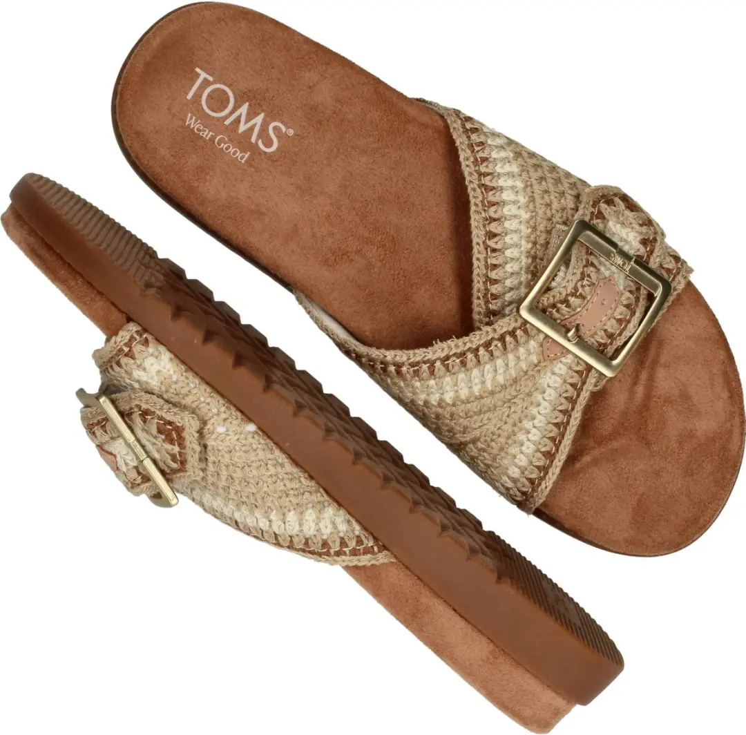 TOMS Marin Slide Slippers - Beige - Maat 41 - afbeelding 6 van 6