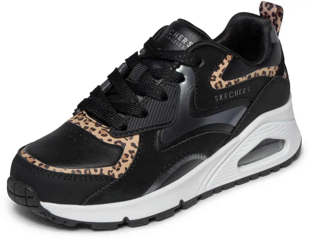 Skechers UNO GEN1-LEOPARD SURGE Meisjes Sneakers 34 - Zwart - afbeelding 6 van 6